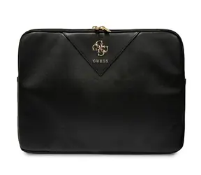 Guess PU 4G Triangle Logo Obal pro notebook 14" černá / Obal pro notebook / PU kůže