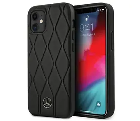 Mercedes Wave Line černá / Kryt / Apple iPhone 12 mini