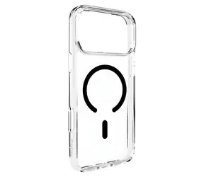 Puro Lite Mag transparentní, černý rámeček / Kryt / Apple iPhone 17 Pro Max / MagSafe / TPU+PC