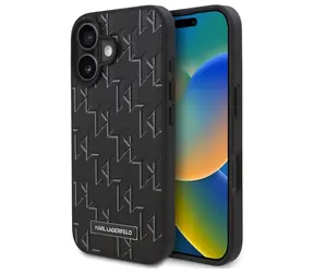Karl Lagerfeld Hot Stamp MagSafe černá / Zadní kryt / Apple iPhone 16