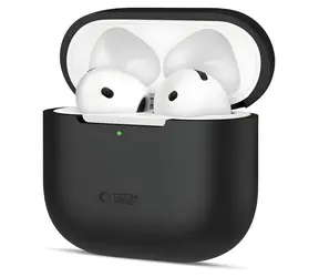 Tech-Protect Silicone Case AirPods 4 černá / Pouzdro / silikonové / pro Apple AirPods 4