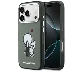Karl Lagerfeld Zadní kryt Karl and Choupette černá / Zadní kryt / MagSafe / iPhone 17 Pro