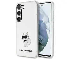 Karl Lagerfeld Ikonik Choupette S23+ transparentní / Pouzdro / Hardcase / Samsung Galaxy S23+