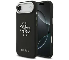 Guess Grained 4G Logo černá / Zadní kryt / pro iPhone 17 Air / PU kůže