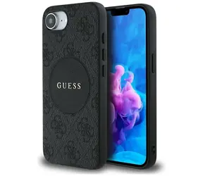 Guess 4G Circle Classic Logo MagSafe černá / Zadní kryt / iPhone 16e