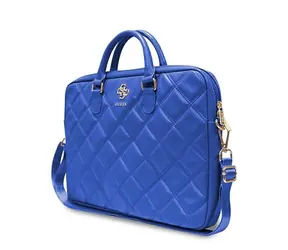 Guess Quilted 4G modrá / Taška na notebook / 16" / prošívaný design