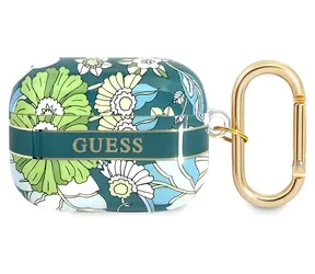 Guess GUAPHHFLN Flower Strap Collection zelená / Pouzdro / pro Apple AirPods Pro