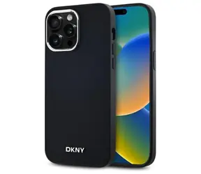 DKNY Plain Logo MagSafe černá / Kryt / MagSafe / Apple iPhone 14 Pro Max