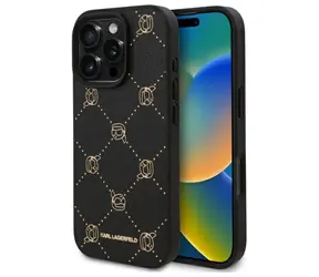 Karl Lagerfeld Karl Head černá / Zadní kryt / MagSafe / iPhone 16 Pro Max