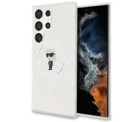 Karl Lagerfeld IML Ikonik transparentní / Zadní kryt / MagSafe / Samsung Galaxy S24 Ultra