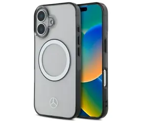Mercedes Printed Logo MagSafe iPhone 16 čirá / Zadní kryt / MagSafe / Potisk loga