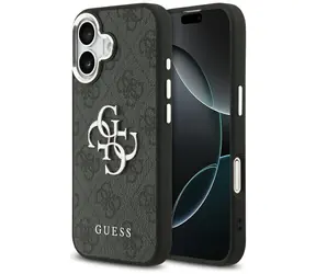 Guess 4G Big Classic Logo iPhone 17 černá / Zadní kryt / Monogram vzor