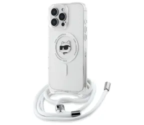 Karl Lagerfeld IML Choupette Head & Cord čirá / Zadní kryt / MagSafe / iPhone 16 Pro Max