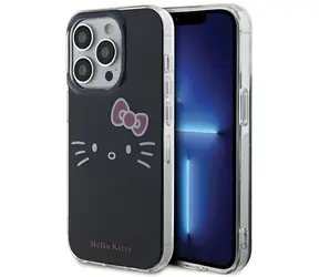 Hello Kitty IML Kitty Face iPhone 15 Pro Max černá / Zadní kryt / Apple / IML potisk