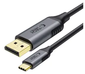 Tech-Protect UltraBoost černá / Kabel USB-C na DisplayPort 1.4 / 8K 60Hz / 180 cm