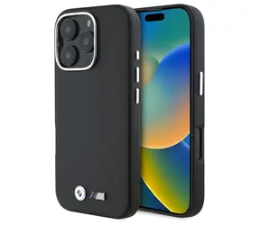 BMW Zadní kryt hladký celokovový MagSafe pro iPhone 16 Pro černá / Zadní kryt / MagSafe / Celokovový design