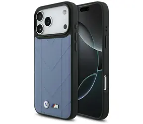 BMW M Quilted Logo MagSafe modrá / Zadní kryt / iPhone 17 Pro Max