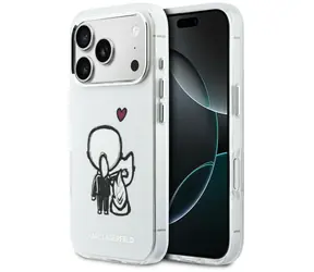 Karl Lagerfeld Zadní kryt Karl and Choupette transparentní / Zadní kryt / MagSafe / iPhone 17 Pro Max