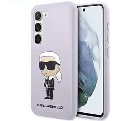Karl Lagerfeld Liquid Silicone Ikonik fialová / Kryt / Samsung Galaxy S23+