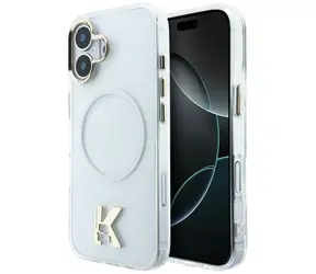 Karl Lagerfeld IML K Head Logo čirá / Zadní kryt / MagSafe / iPhone 17