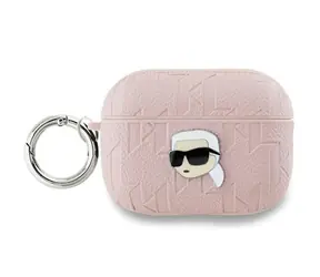 Karl Lagerfeld Monogram Karl Head růžová / Pouzdro / Apple AirPods Pro 2