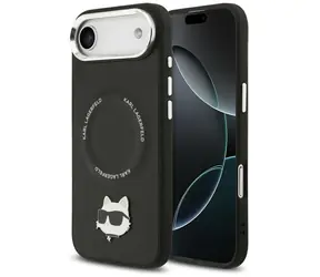 Karl Lagerfeld Choupette Pin černá / Zadní kryt / MagSafe / iPhone Air