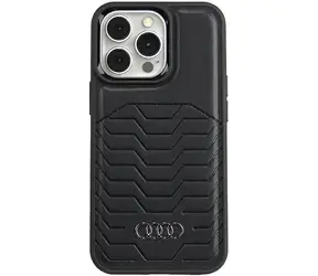 Audi Synthetic Leather MagSafe černá / Zadní kryt / Apple iPhone 13 Pro, 13
