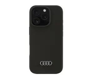 Audi Silicone Case iPhone 16 Pro černá / Zadní kryt / Silikon