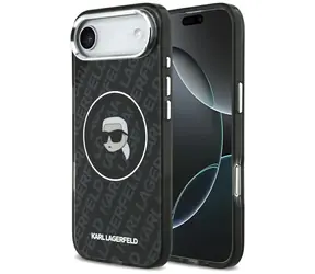 Karl Lagerfeld IML Karl Head Logo černá / Zadní kryt pro iPhone 17 Air / MagSafe