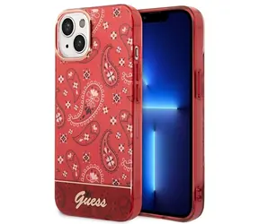 Guess Bandana Paisley červená / Pouzdro / Apple iPhone 14 Plus