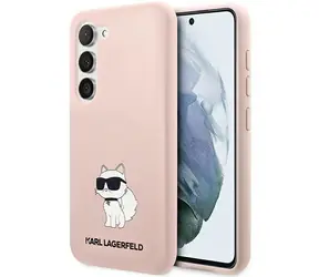 Karl Lagerfeld Silicone Choupette růžová / Zadní kryt / Samsung Galaxy S23+