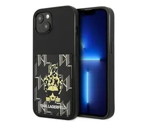 Karl Lagerfeld Karlimals Cardslot černá / Kryt / pro Apple iPhone 13 / Card slot