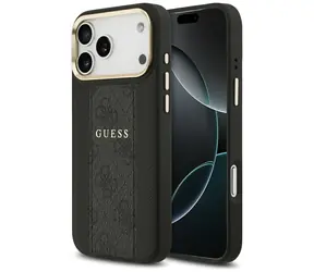 Guess 4G Stripe MagSafe černá / Zadní kryt / iPhone 17 Pro Max