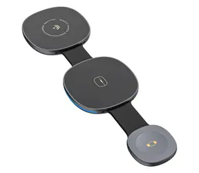 Dudao A11S černá / Bezdrátová nabíječka / 3v1 / MagSafe