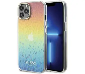 GUESS IML Faceted Mirror Disco Iridescent / Zadní kryt / Apple iPhone 12/12 Pro