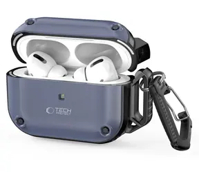 Tech-Protect Rough Hook Case s karabinou modrá / Pouzdro / pro Apple AirPods Pro 1 a 2