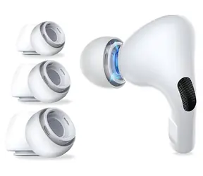 Tech-Protect Ear Tips bílá / Špunty pro Apple AirPods Pro 1/2 / Silikonové / Velikost S, M, L / 3 ks