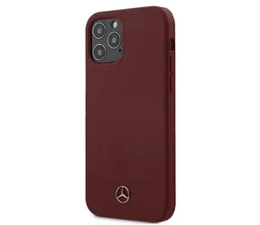 Mercedes Silicone Line červená / Kryt / pro Apple iPhone 12 & 12 Pro