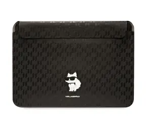 Karl Lagerfeld Saffiano Monogram Choupette černá / Obal na notebook / 16"
