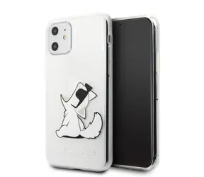 Karl Lagerfeld Choupette Fun transparentní / Kryt / Apple iPhone 11, XR