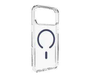 Puro Lite Mag iPhone 17 Pro Max transparentní, modrý rámeček / Kryt / MagSafe