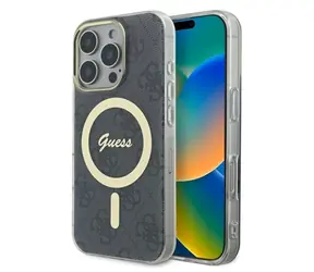 Guess IML 4G černá / Kryt / MagSafe / iPhone 16 Pro