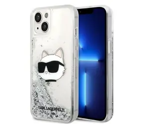 Karl Lagerfeld KLHCP14MLNHCCS stříbrná / Pouzdro / iPhone 14 Plus 6,7" / Glitter Choupette Head