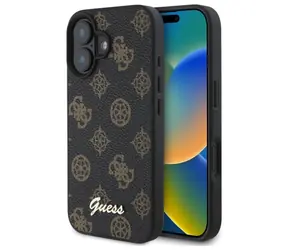 Guess Peony Script MagSafe černá / Zadní kryt / iPhone 16