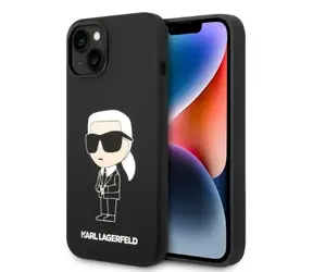 Karl Lagerfeld Silicone Ikonik iPhone 14 Plus černá / Zadní kryt / MagSafe / Silikon