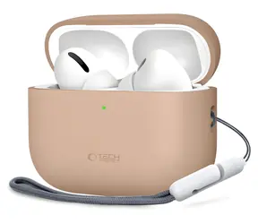 Tech-Protect Silicone Case béžová / Pouzdro / pro Apple AirPods Pro 3 / silikonové
