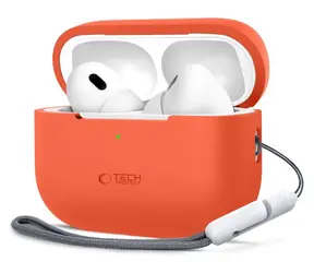 Tech-Protect Silicone Case AirPods Pro 1/2 oranžová / Pouzdro pro sluchátka / silikonové