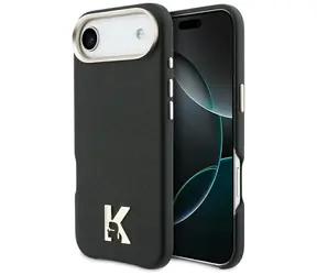 Karl Lagerfeld Karl Head Logo černá / Zadní kryt pro iPhone Air / MagSafe