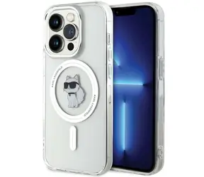 Karl Lagerfeld IML Choupette transparentní / Zadní kryt / MagSafe / iPhone 13 Pro, iPhone 13