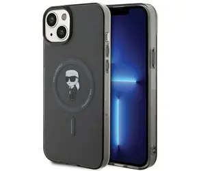 Karl Lagerfeld IML Ikonik MagSafe iPhone 15 Plus černá / Kryt na telefon / MagSafe